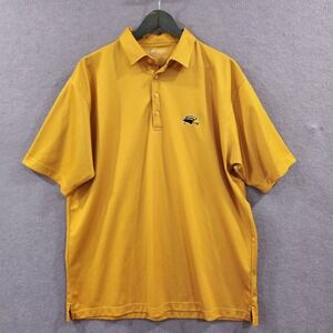 Horn Legend Mens Gold Bamboo Charcoal Performance Polo Shirt XL Southern Miss